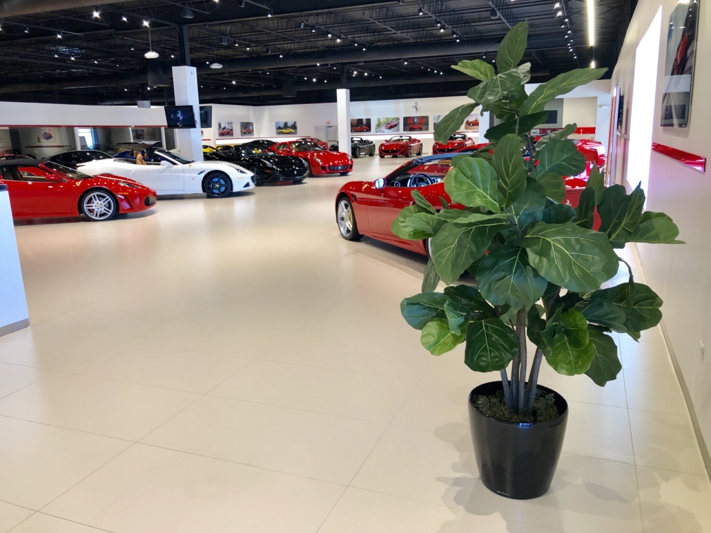 faux plants office plants office decor interior design fiddle leaf fig