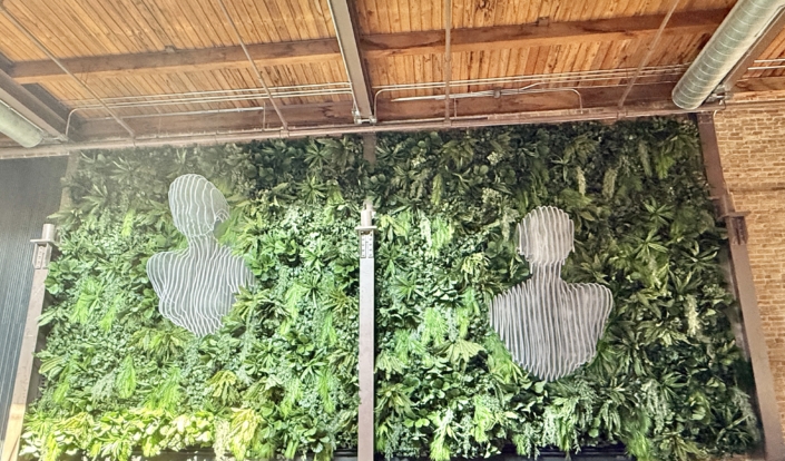 LARGE SCALE FAUX PLANT INSTALLATION CARBON CHICAGO PLANT DESIGN STUDIO THE SILK THUMB