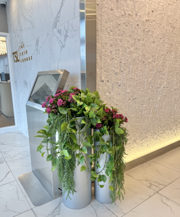 office plants entry plants commercial building fake plant the silk thumb